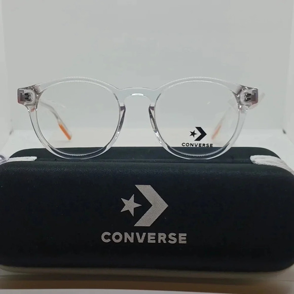 NWT YOUTH CONVERSE EYEGLASS FRAMES CV5023YG crystal clear - Picture 1 of 5